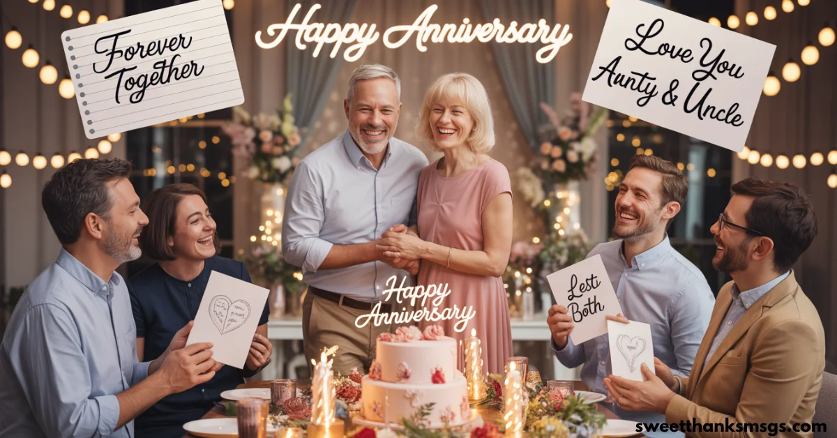 Unique Anniversary Wishes for Aunty and Uncle