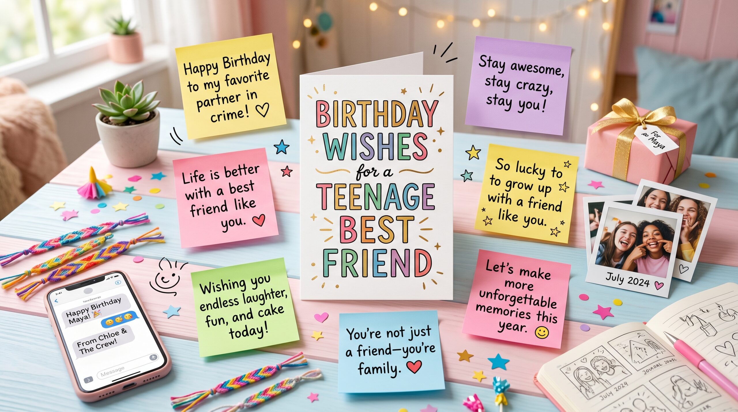 Birthday Wishes for a Teenage Best Friend