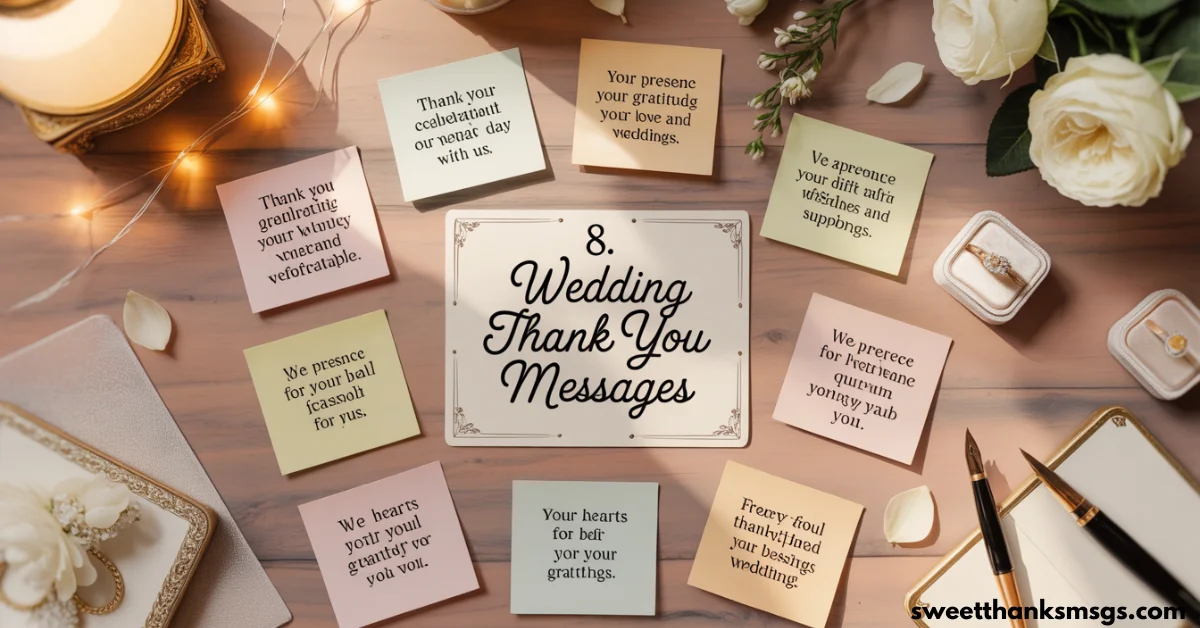 8. Wedding Thank You Messages