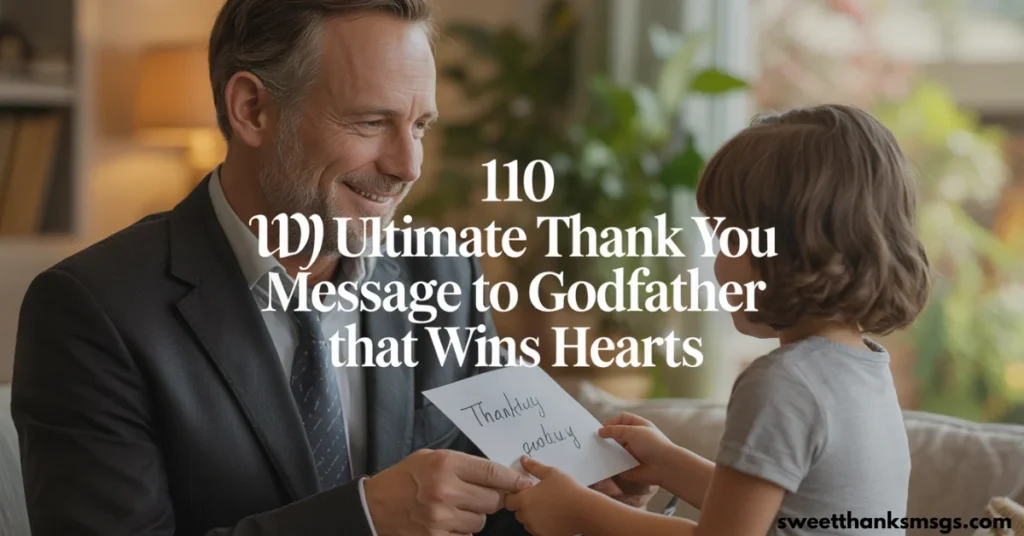 110 Ultimate Thank You Message To Godfather That Wins Hearts