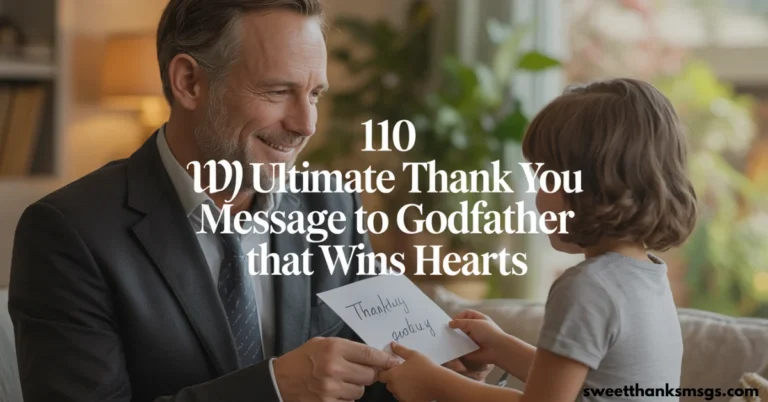 110 Ultimate Thank You Message To Godfather That Wins Hearts