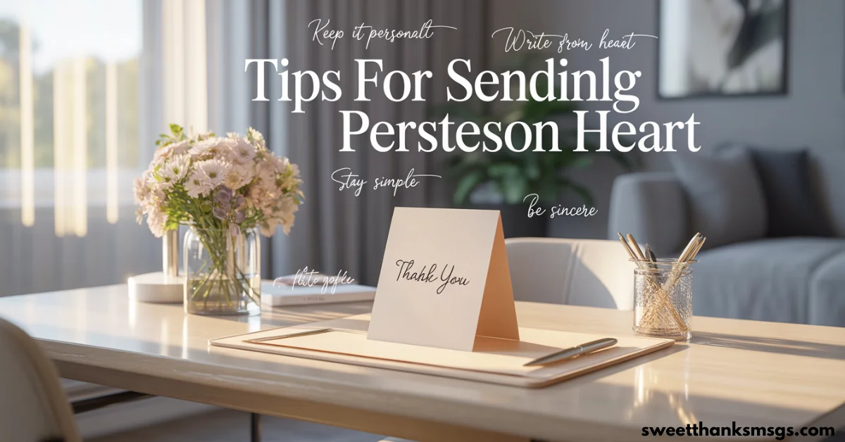 Tips for Sending the Perfect Thank You Message