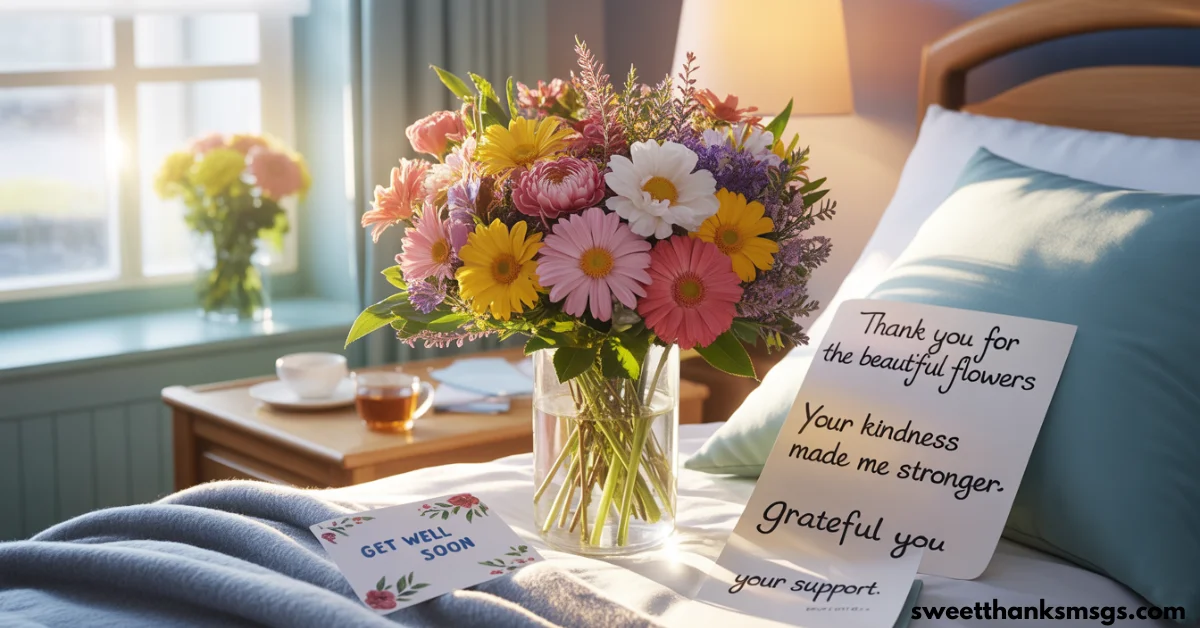 Thank You Messages for Get Well Flowers