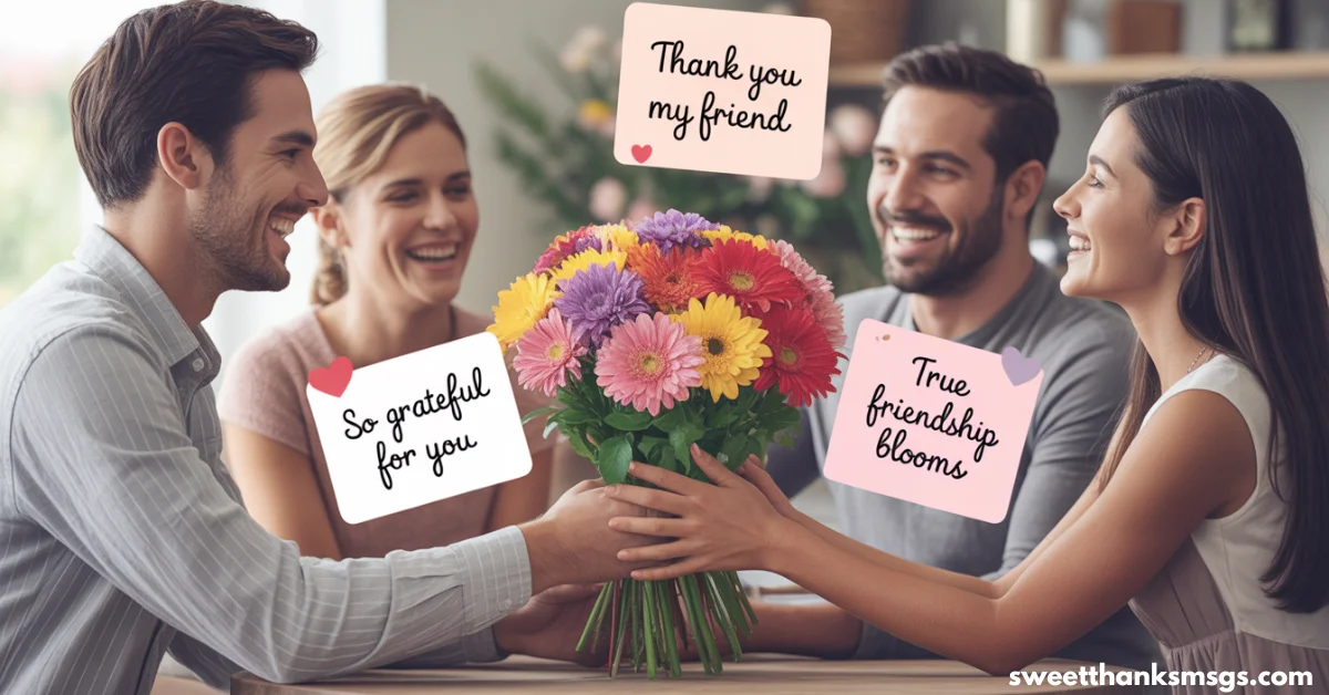 Thank You Messages for Flowers From Friends