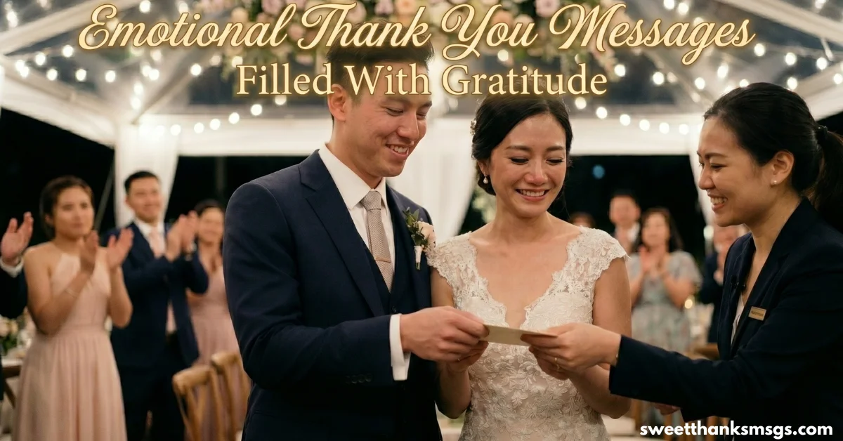 Emotional Thank You Messages Filled With Gratitude