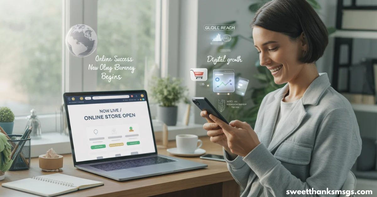 Wishes for Online Business Opening