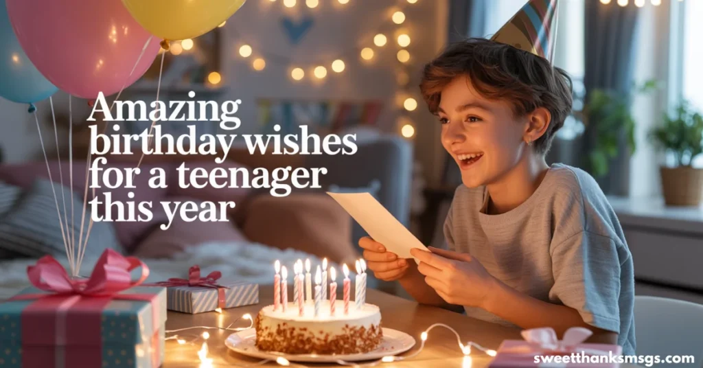 Amazing Birthday Wishes for a Teenager This Year