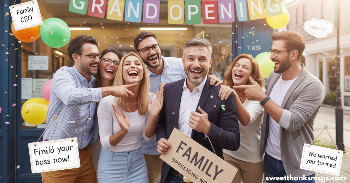 Business Opening Wishes for Family Members