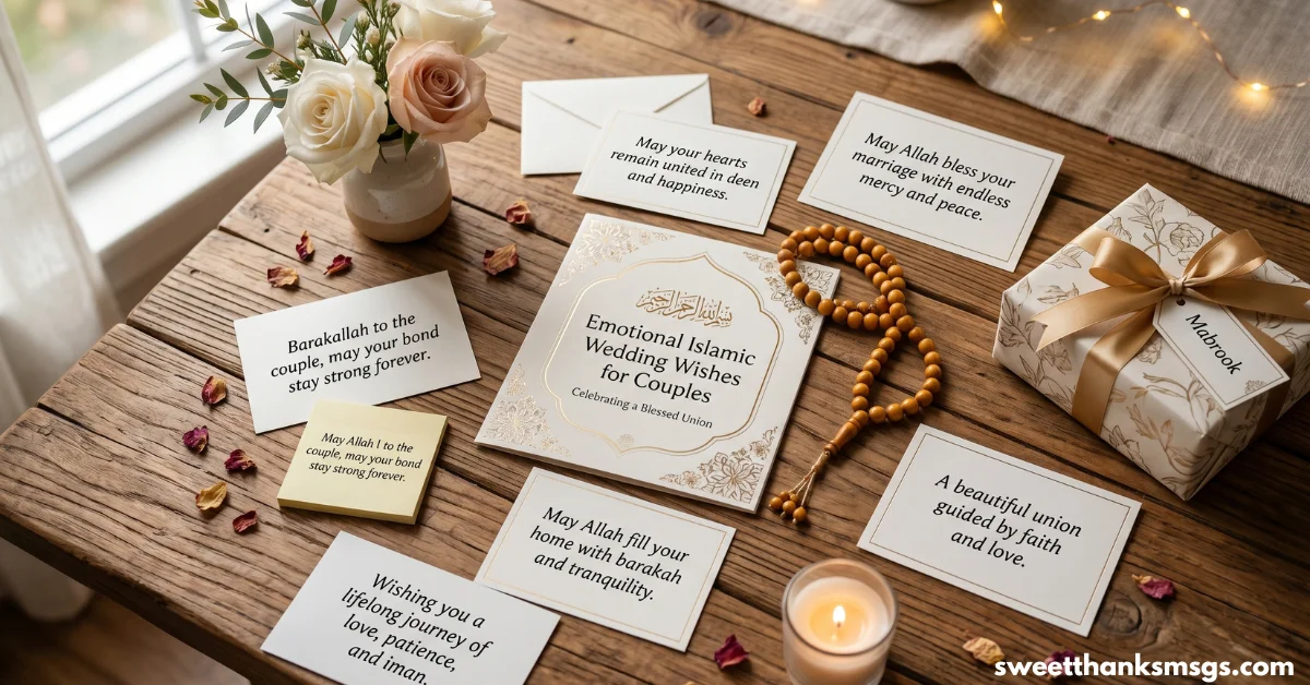 Emotional Islamic Wedding Wishes for Couples