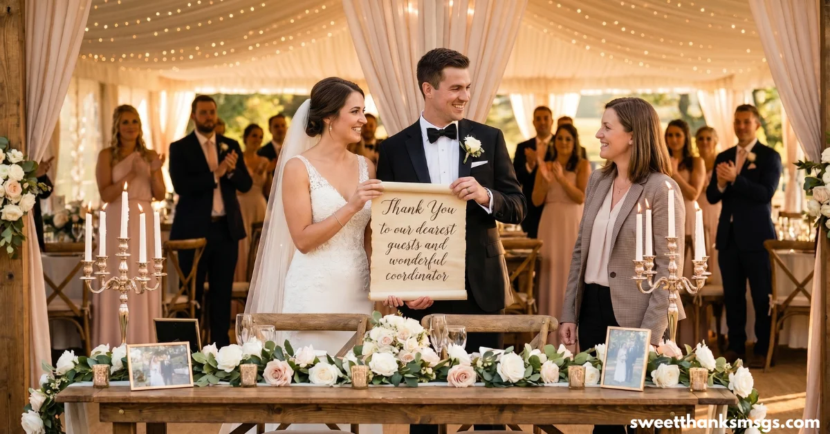 Graceful Thank You Messages From the Bride and Groom