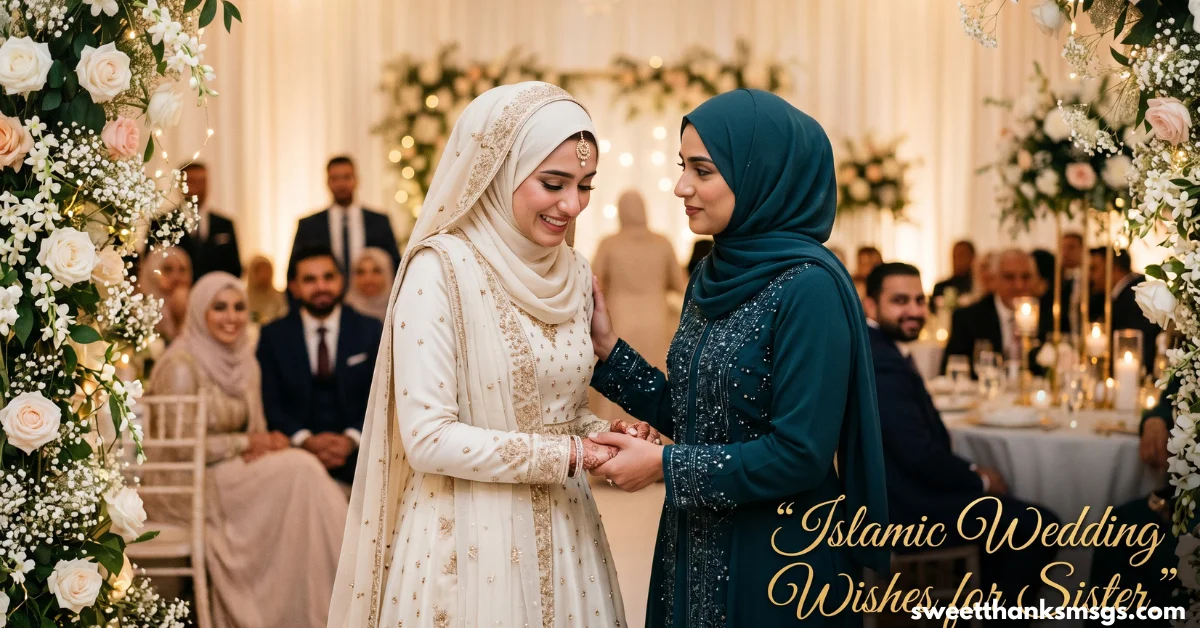 Islamic Wedding Wishes for Sister