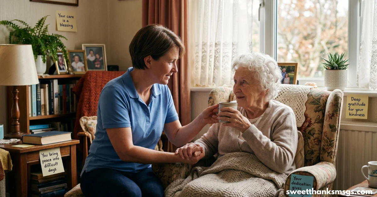 Emotional Gratitude Messages for Dedicated Caregivers