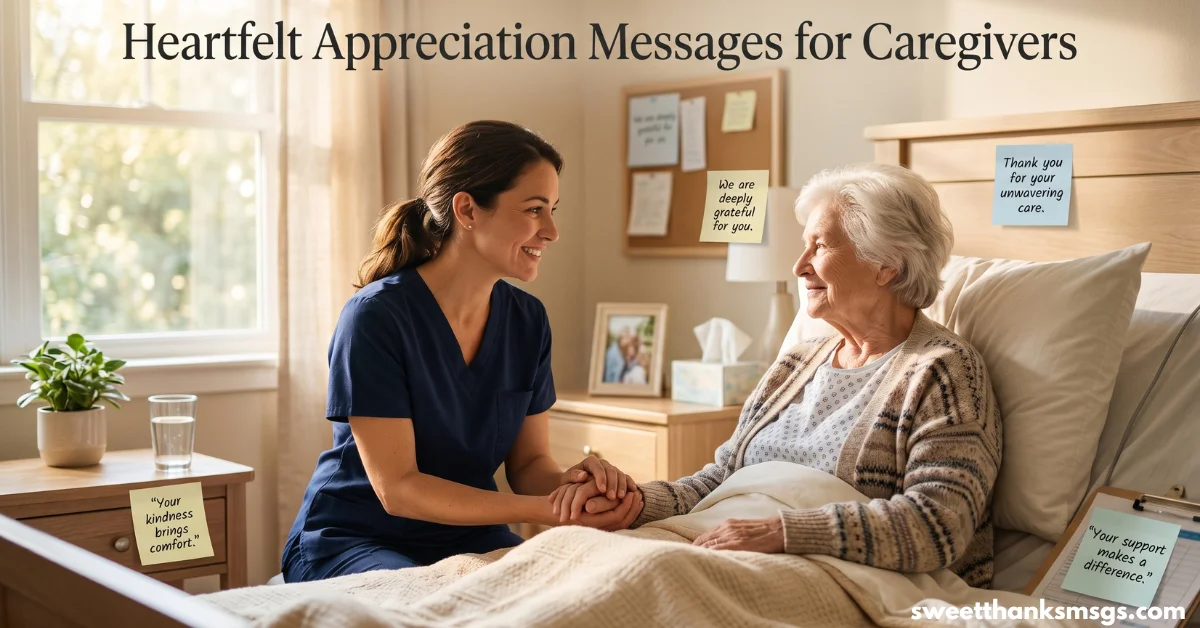 Heartfelt Appreciation Messages for Caregivers