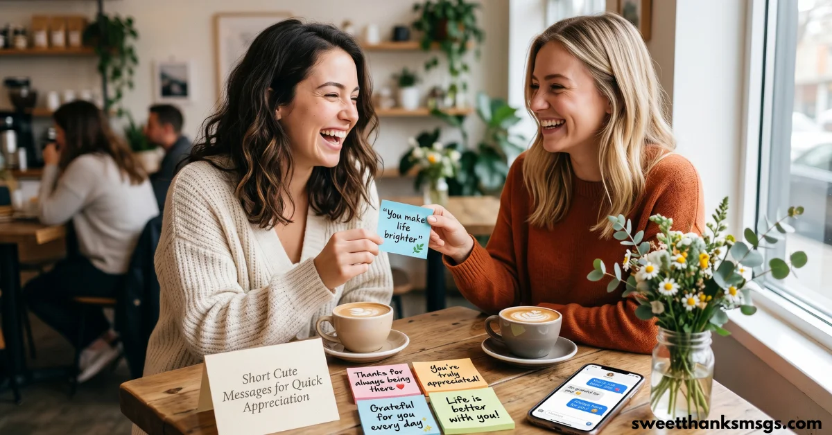 Short Cute Messages for Quick Appreciation