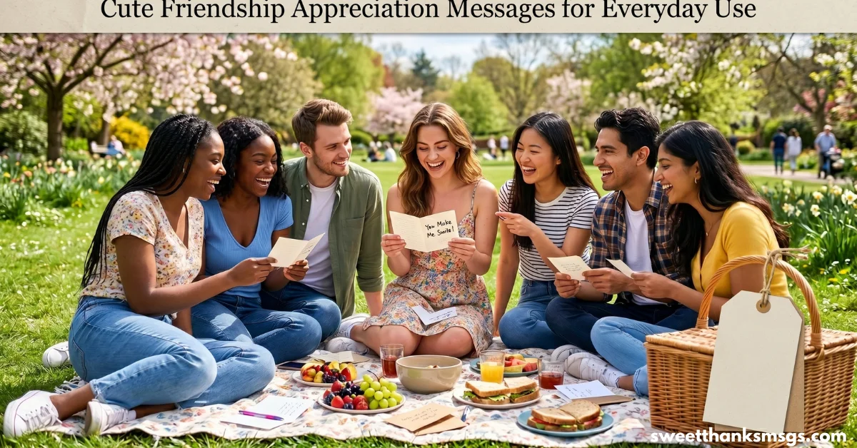 Cute Friendship Appreciation Messages for Everyday Use