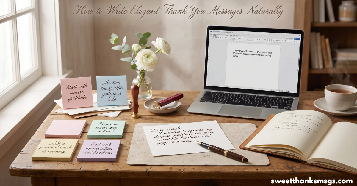 How to Write Elegant Thank You Messages Naturally