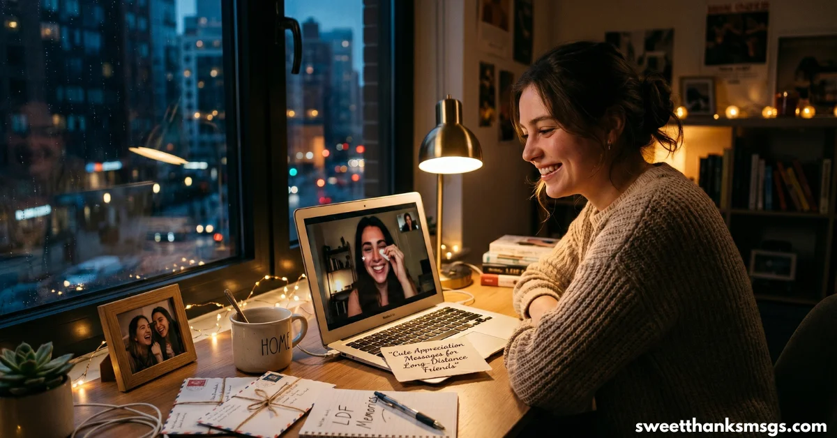 Cute Appreciation Messages for Long-Distance Friends