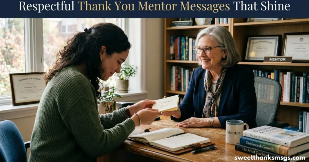 Respectful Thank You Mentor Messages That Shine