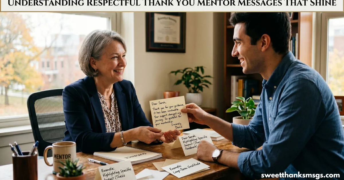 Understanding Respectful Thank You Mentor Messages That Shine