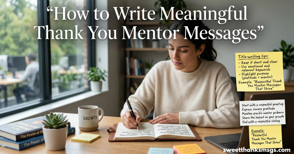 How to Write Meaningful Thank You Mentor Messages