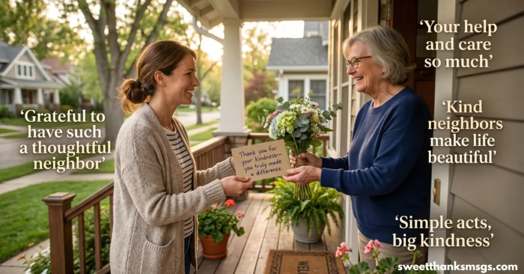 Creative Short Thank You Messages for Neighbor Kindness