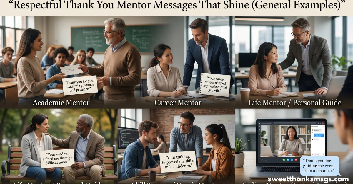 Respectful Thank You Mentor Messages That Shine (General Examples)
