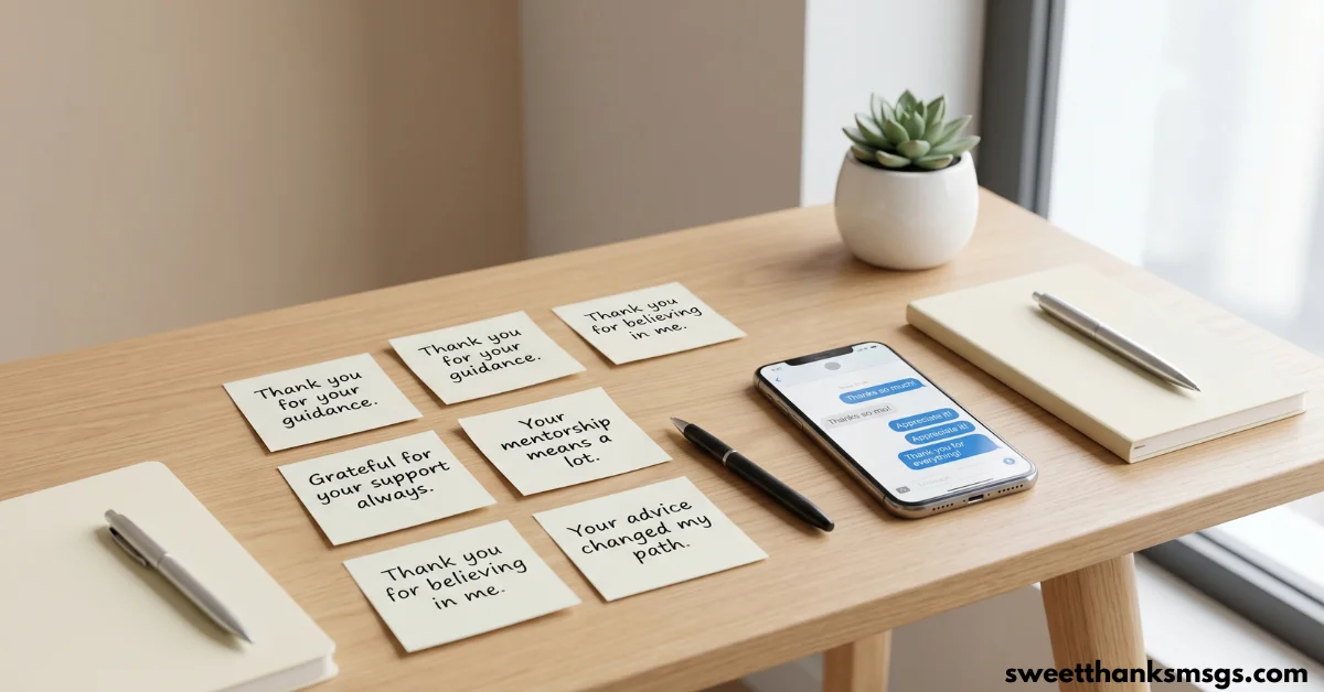 Short Respectful Thank You Mentor Messages That Shine