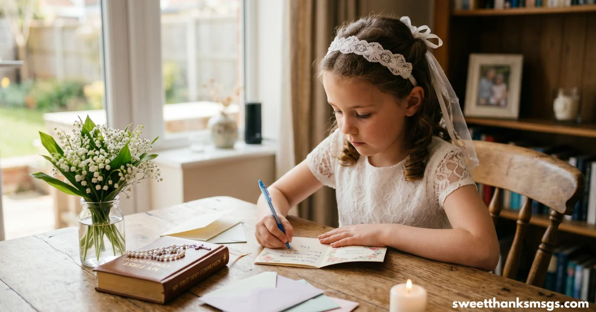 Heartfelt First Communion Wishes for a Girl