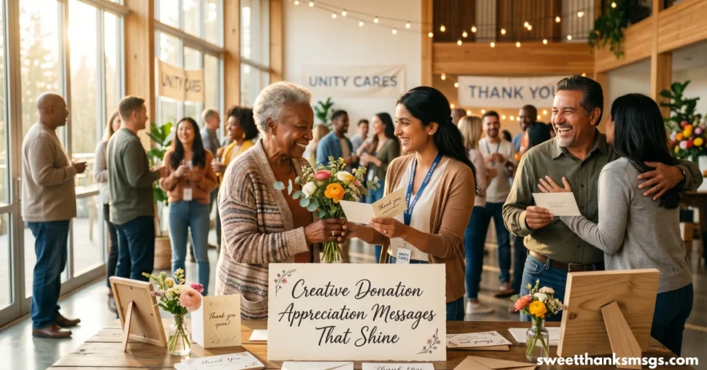 Creative Donation Appreciation Messages That Shine