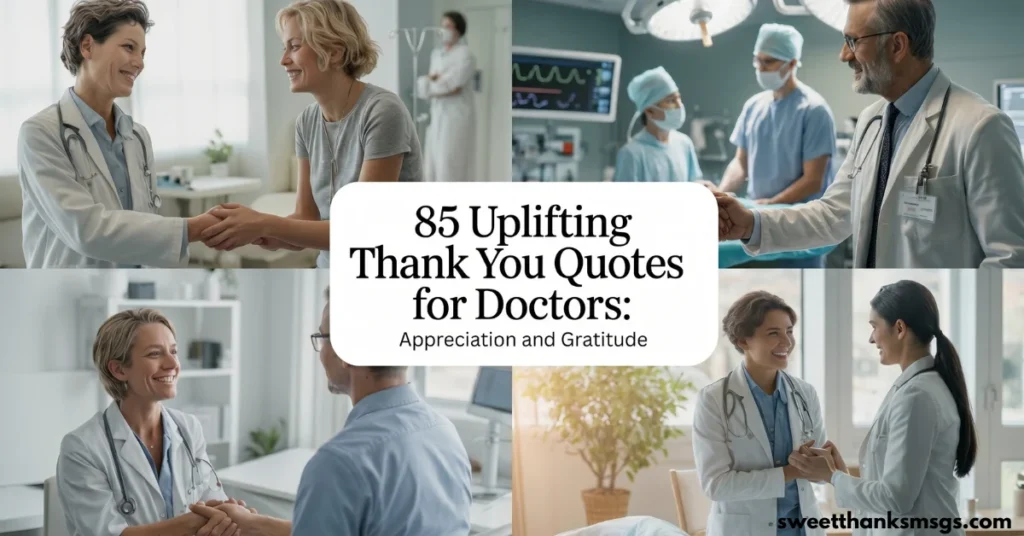 85 Uplifting Thank You Quotes for Doctors Appreciation and Gratitude