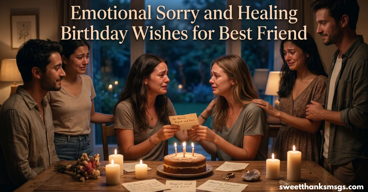 10. Emotional Sorry and Healing Birthday Wishes for Best Friend