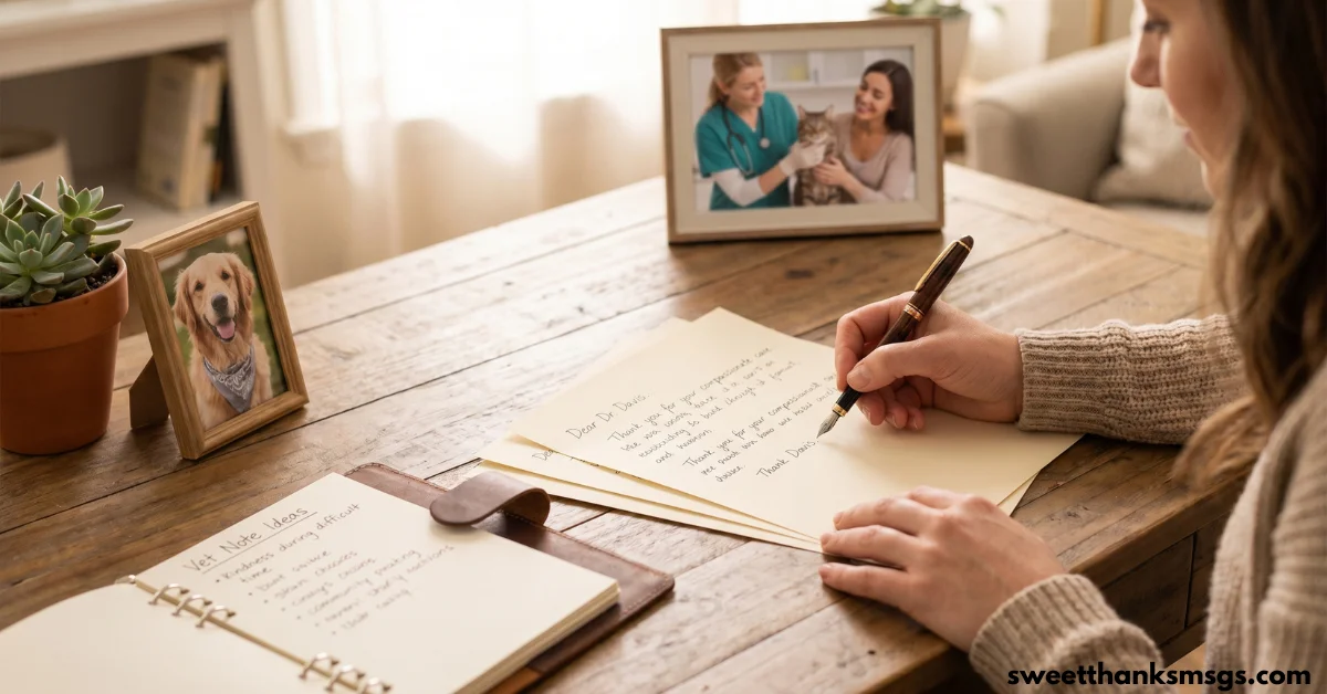 Sweet Thank You Letter to Veterinarians Wording Ideas