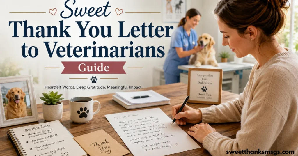 Sweet Thank You Letter to Veterinarians Guide