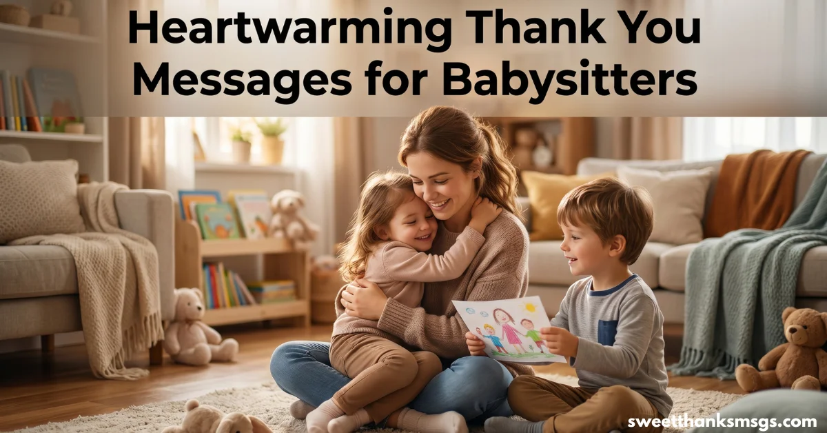 Heartwarming Thank You Messages for Babysitters