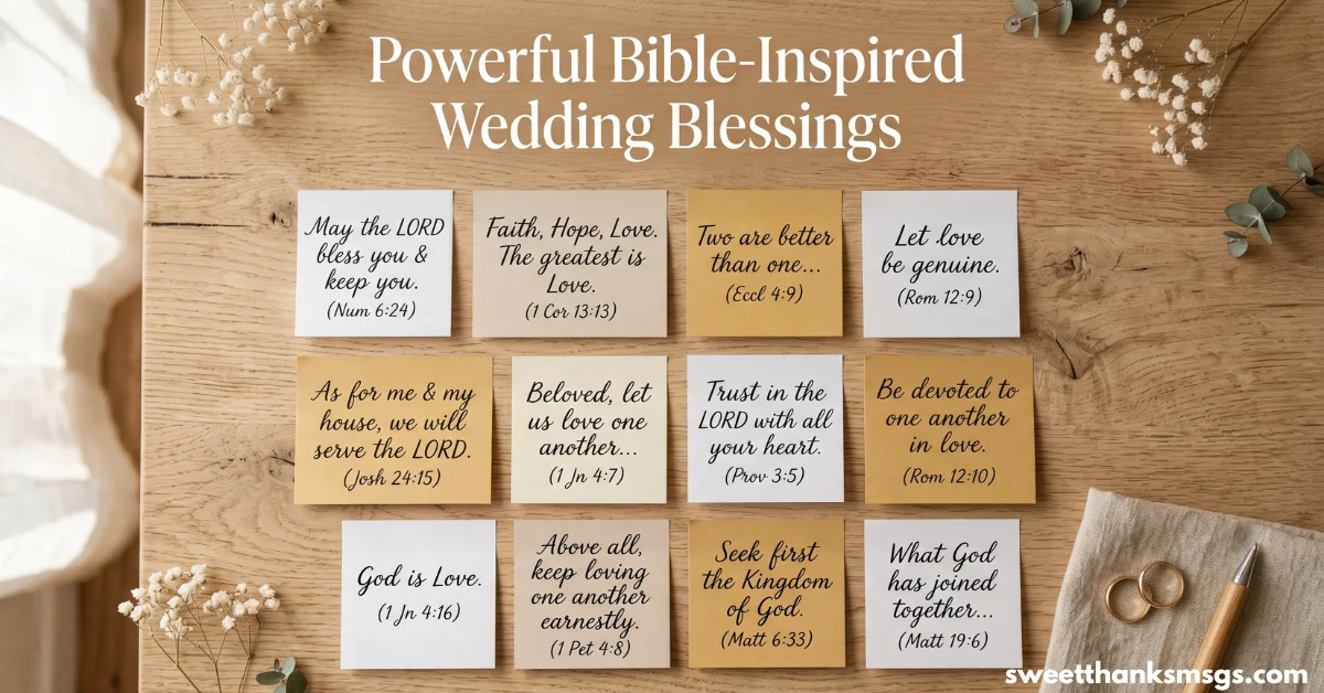 Powerful Bible-Inspired Wedding Blessings