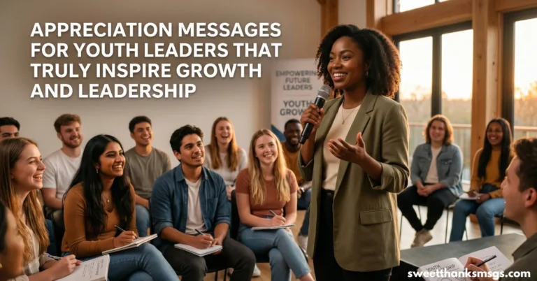 Appreciation Messages for Youth Leaders That Truly Inspire Growth and Leadership