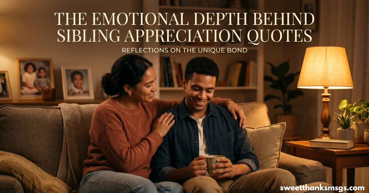 The Emotional Depth Behind Sibling Appreciation Quotes