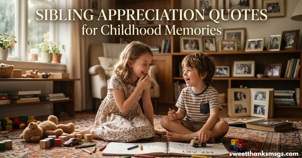 Sibling Appreciation Quotes for Childhood Memories