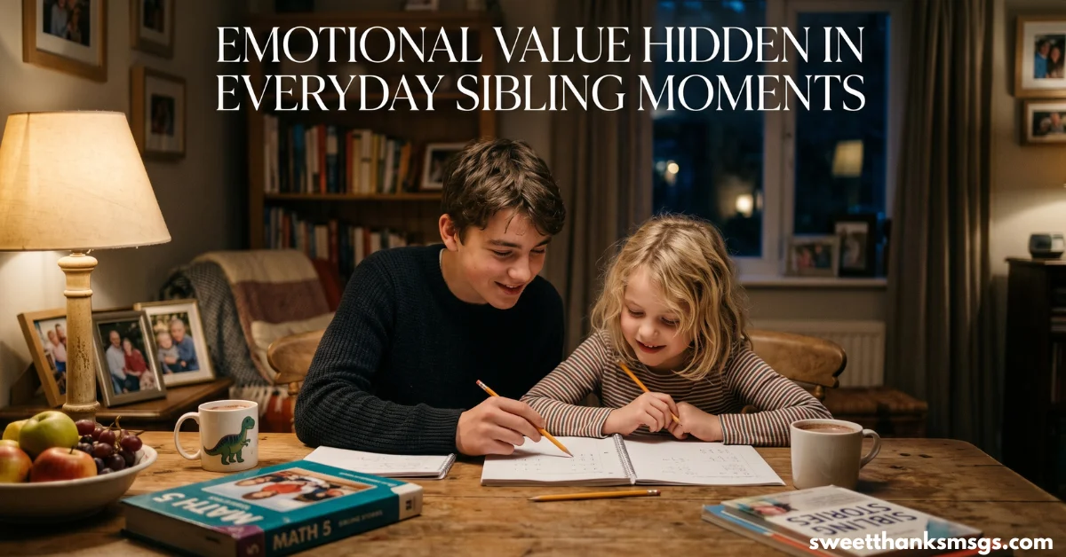 Emotional Value Hidden in Everyday Sibling Moments