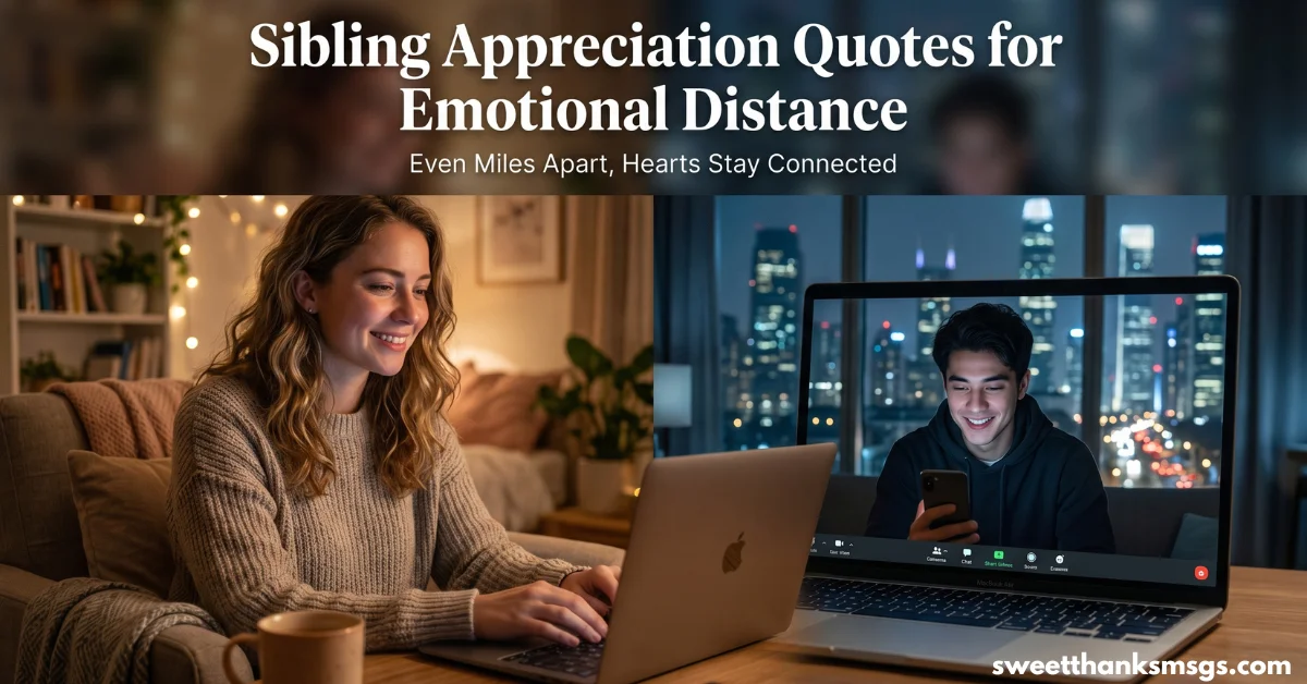 Sibling Appreciation Quotes for Emotional Distance