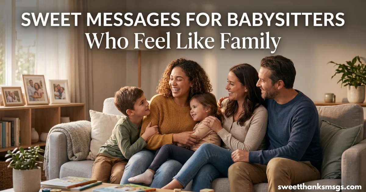 Sweet Messages for Babysitters Who Feel Like Family
