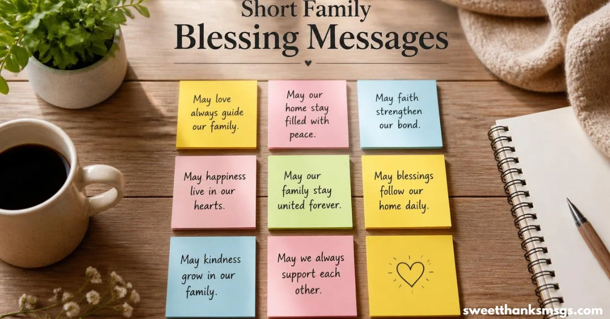 Short Family Blessing Messages