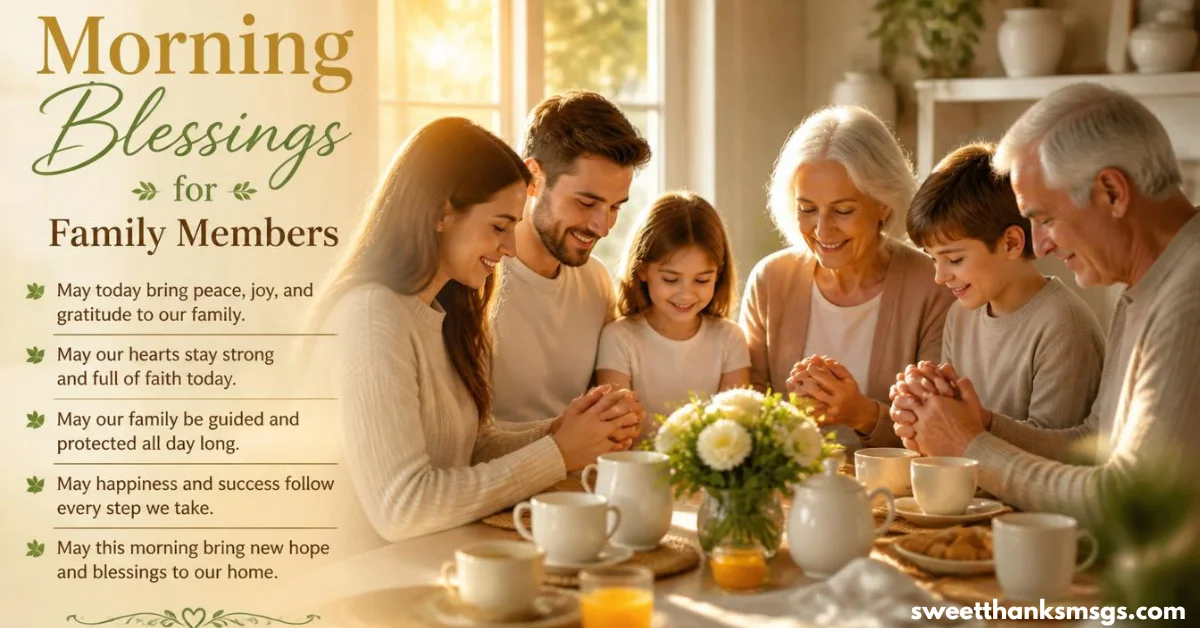 Morning Blessings for Family Members