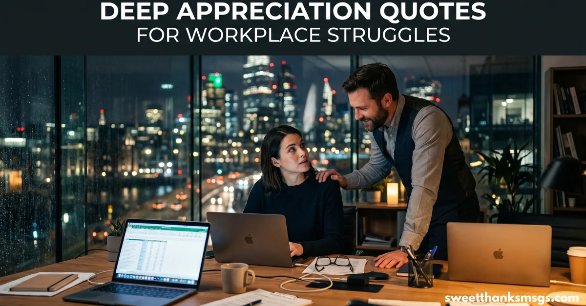 Deep Appreciation Quotes for Workplace Struggles