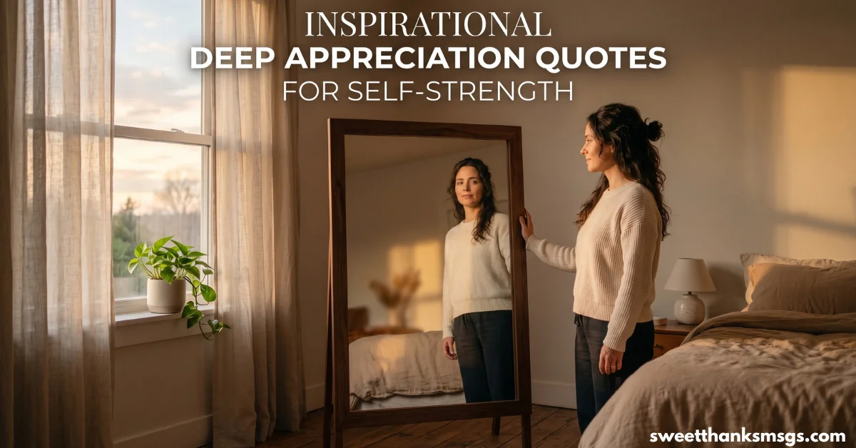 Inspirational Deep Appreciation Quotes for Self-Strength