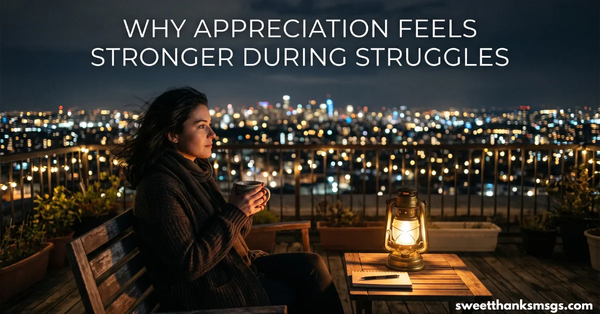 Why Appreciation Feels Stronger During Struggles