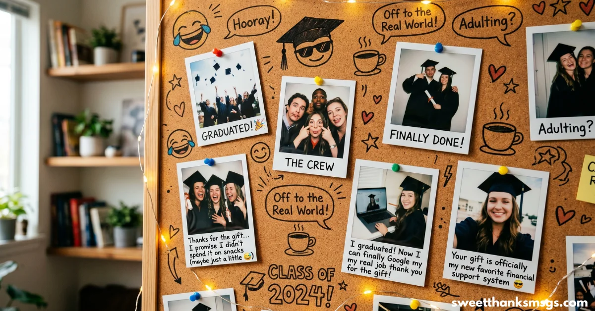 Funny Thank You Messages for Graduation Gifts