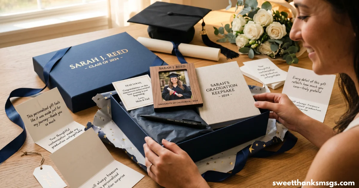 Thank You Messages for Personalized Graduation Gifts