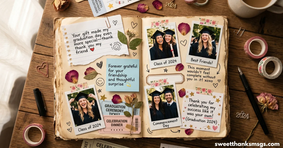 Thank You Messages for Graduation Gifts from Friends