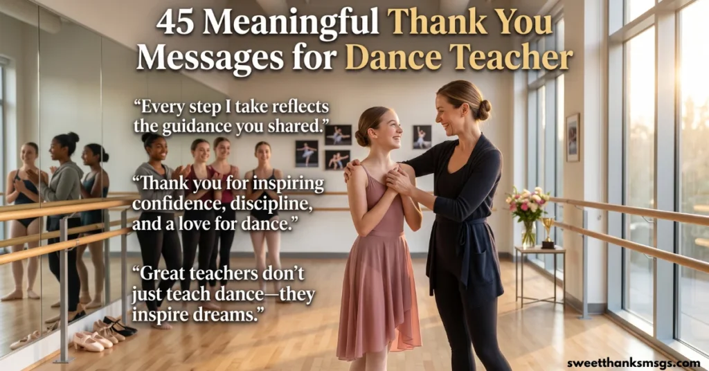 45 Meaningful Thank You Messages for Dance Teacher 45 Meaningful Thank You Messages for Dance Teacher